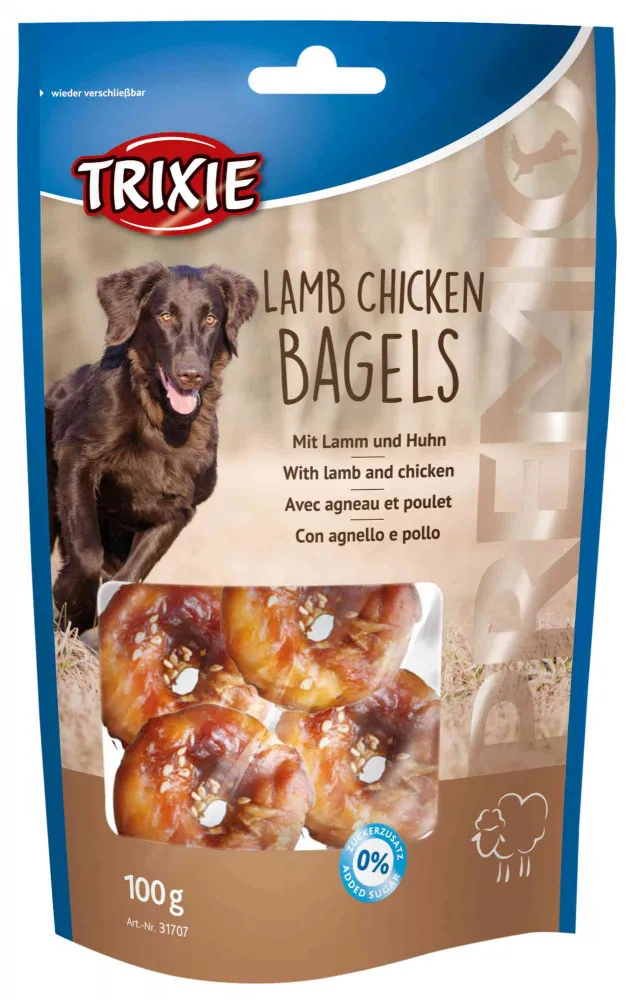 غذای تشویقی سگ تریکسی مدل LAMB CHICKEN BAGELS 